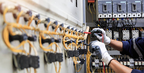 Professional Electrician technician working in Branford Center, CT